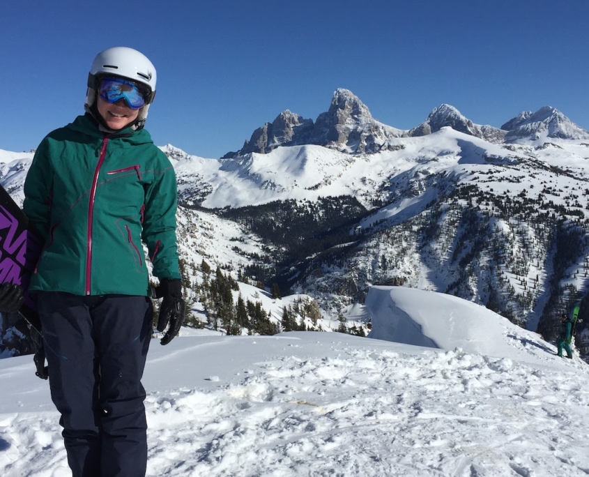 Snowboarder at Jackson Hole