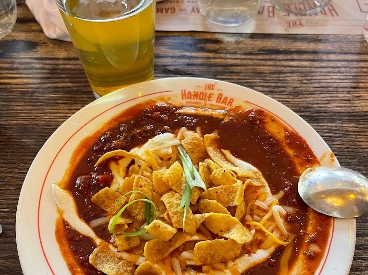 Chili and beer at the Handle Bar in Jackson Chili and beer at the Handle Bar in Jackson